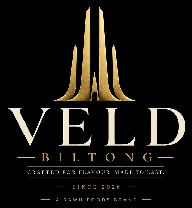 VELD Biltong. Crafted for flavour, made to last. Since 2026. A RAWH Foods brand.